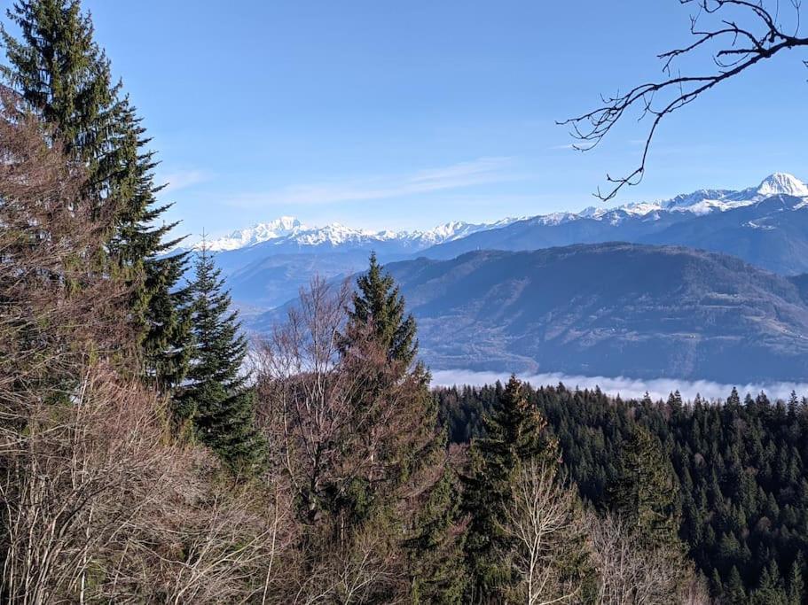 Maison Familiale En Montagne Avec Vue Merveilleuse Sur Le Massif De Belledonne Saint-Bernard  Exteriör bild