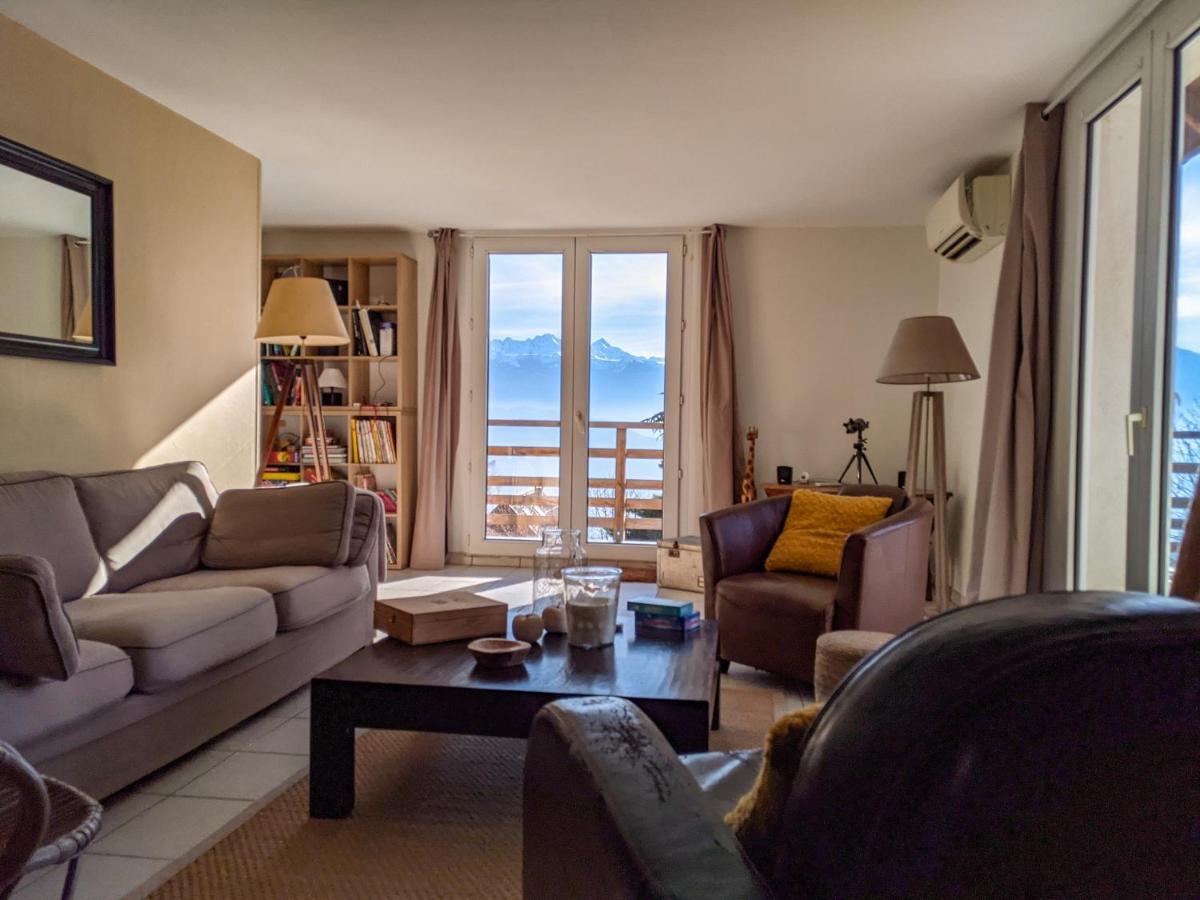 Maison Familiale En Montagne Avec Vue Merveilleuse Sur Le Massif De Belledonne Saint-Bernard  Exteriör bild
